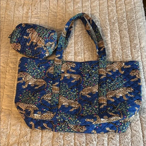 Printfresh Bagera quilted Tote Bag and pouch Set - Picture 1 of 12